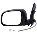 Ocpty Driver Side Manual Folding Non-heated Mirrors Compatible With 2004-2010 For Toyota Sienna 