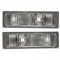 Parking Signal Light Driver And Passenger Side Pair For 1988 To 1993 Chevy C1500 C2500 C3500 Composite Front Assembly Gm2520108 