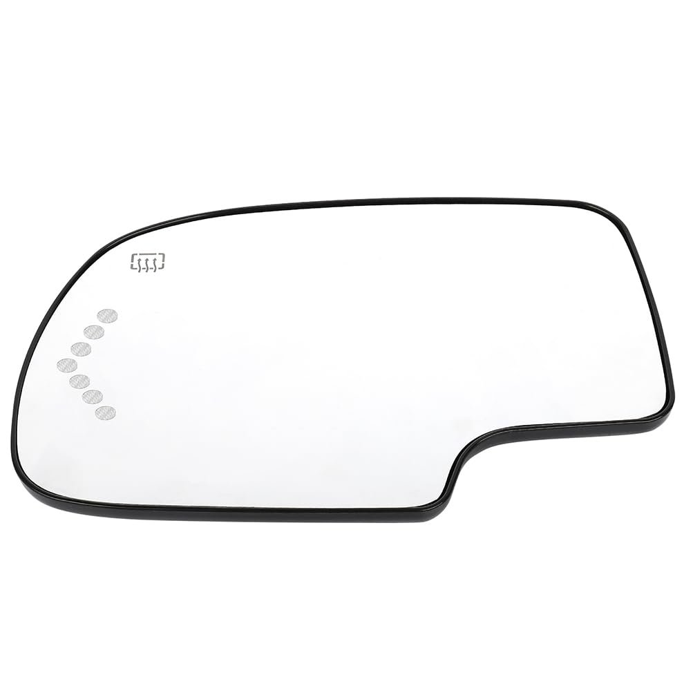 Side Mirror Glass Set Of 2 For Chevy Silverado 1500 2003 To 2006 And 2007 Classic Heated With Turn Signal Replacement Model