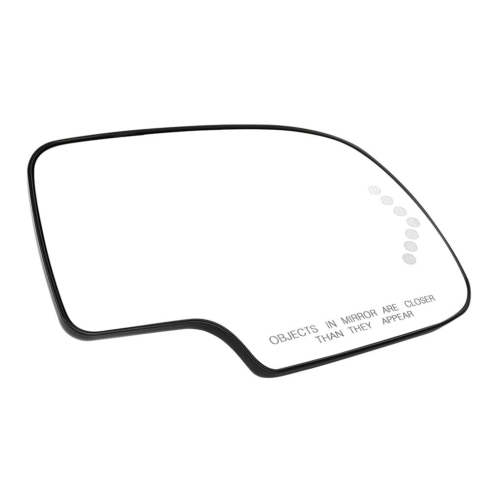 Side Mirror Glass Set Of 2 For Chevy Silverado 1500 2003 To 2006 And 2007 Classic Heated With Turn Signal Replacement Model