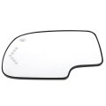 Side Mirror Glass Set Of 2 For Chevy Silverado 1500 2003 To 2006 And 2007 Classic Heated With Turn Signal Replacement Model