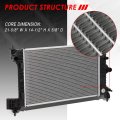 Dpi 13247 Factory Style Row Cooling Radiator For Chevy Sonic 1 8l 2012 To 2018 Aluminum Core Fits Automatic Or Manual