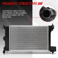 Dpi 13247 Factory Style 1-row Cooling Radiator Compatible With Chevy Sonic 1 8l 12-18 Aluminum Core