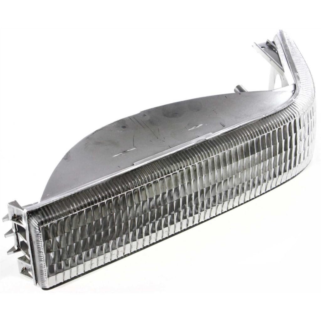 Front Driver Side Turn Signal Light For Jeep Grand Cherokee 1993 1994 1995 1996 Clear Lens Chrome Housing Replacement 56005099