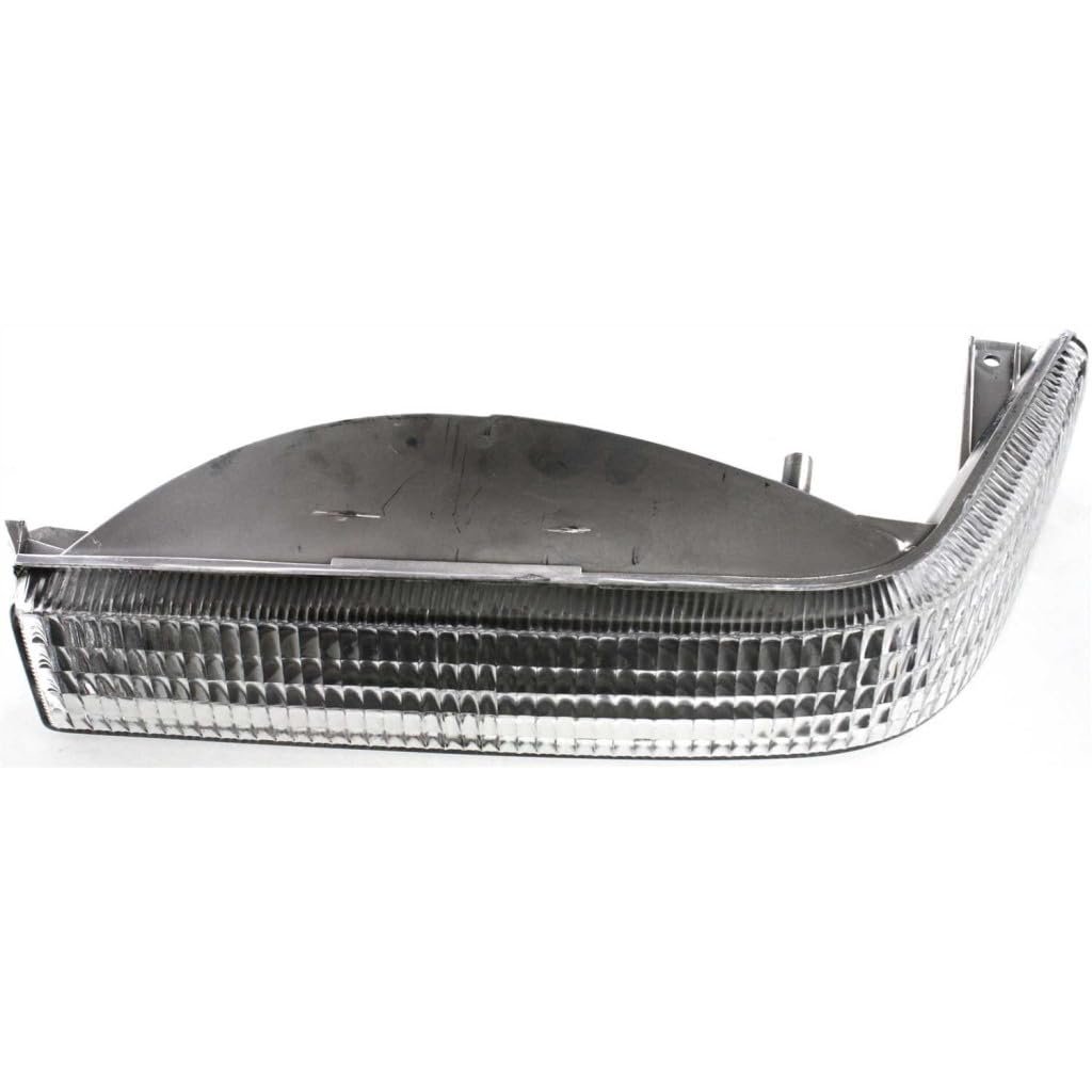 Front Driver Side Turn Signal Light For Jeep Grand Cherokee 1993 1994 1995 1996 Clear Lens Chrome Housing Replacement 56005099