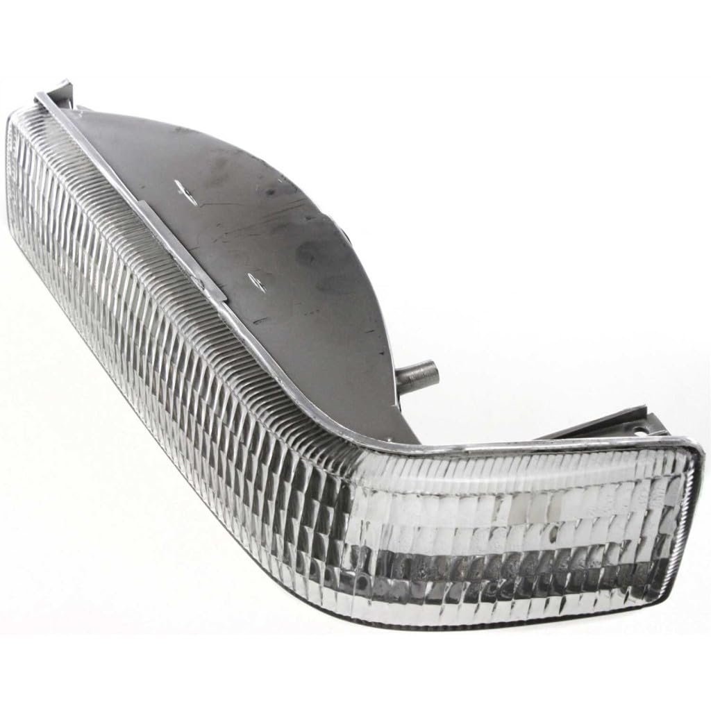 Front Driver Side Turn Signal Light For Jeep Grand Cherokee 1993 1994 1995 1996 Clear Lens Chrome Housing Replacement 56005099