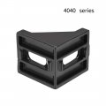 Uxcell Inside Corner Bracket Gusset 40mm X For 4040 Series Aluminum Extrusion Profile 4 Pcs Black