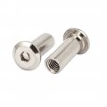Uxcell M6x20mm Female Thread Hex Socket Head Barrel Nut Furniture Fittings 24pcs