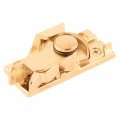 Prime-line F 2677 Sash Lock And Keeper With Screws Child Safe Brass Plated Single Pack 