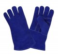 Cordova 7610 Side Split Leather Welder Gloves Reinforced Palm Thumb Guard Aramid Sewn Full Sock Lining With Foam Blue X-large 