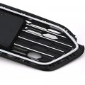 Chrome Front Bumper Lower Grille Assembly Compatible For Chevy Cruze Sedan 2016-2018 Abs Honeycomb Mesh