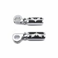 Xkh- Eagle Hawk Shape Rider 1 4 Stiletto 4475 Foot Peg P-clamps Compatiable With Shadow Ace Magna Valkyrie Black Body Rubber P