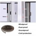 Qqzqq Weather Stripping Brush For Sliding Windows Doors Frame Side Pile Self Adhesive Weatherstrip Seal Strip Sealer Draft