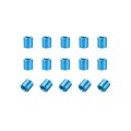 15 Pcs M3x6mm Round Aluminum Standoff Column Spacer Female Aqua Blue For Drone Fpv Quadcopter Racing Rc Multirotors Parts Diy 