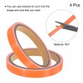 Uxcell 4rolls Glow In The Dark Tape 0 47 Inch X 9 8 Ft Fluorescent Adhesive Luminous For Stairs Walls Steps Exit Sign Home