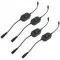 Led Strip Dimmer Switch Contorller 12-24v Dc Pwm Rotary Inline Controller With Jack Cord For Strips Lights 