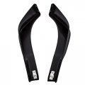 Hecasa Front Bumper Spoiler Lips Black 2pcs Compatible With 2013-15 Honda Accord 4dr