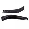 Hecasa Front Bumper Spoiler Lips Black 2pcs Compatible With 2013-15 Honda Accord 4dr