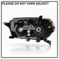 Acanii For 2010 2011 2012 2013 Toyota 4runner Limited Sr5 Chrome Housing Headlight Headlamp Assembly Passenger Side