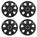 14 In Universal Wheel Rim Hubcaps Black Replacement Covers For Acura Chevrolet Dodge Ford Honda Hyundai Kia Mazda Mitsubishi 