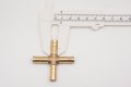 Autobahn88 4-way Cross Brass Copper Vacuum Hose Joiner Connector Od 8mm 5 16