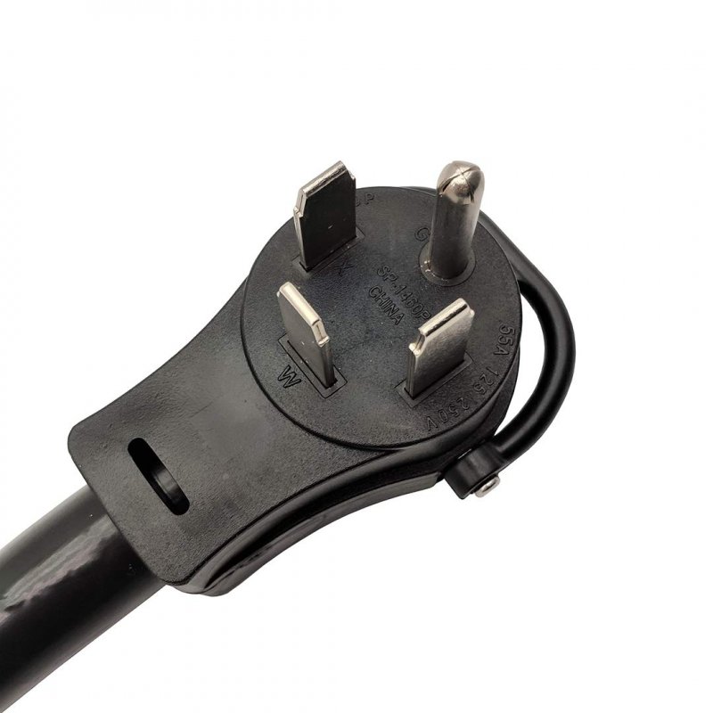Parkworld 886191 Nema 14-60 Splitter Cord Adapter 14-60p Male Plug To 2 14-60r Female Connector Black 3ft