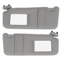 Left And Right Sides Sun Visor For 2006-2011 Toyota Camry Withoutroof Gray Sun Replace 7432006780b0 04002-30506-b0 