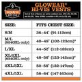 Glowear 8320z Ansi Class 3 High Visibility Orange Reflective Safety Vest With Sleeves 4xl 5xl