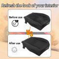 Hecasa Bottom Seat Cover Driver Side Compatible With 2007-2014 Chevy Silverado 1500 2500hd 3500hd Front Black Cloth Only