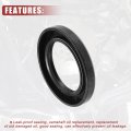 Uxcell 2pcs Engine Crankshaft Oil Seal Fit For Toyota Land Cruiser 1982-1995 Durable Rubber Black Crank Gasket
