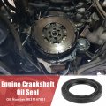 Uxcell 2pcs Engine Crankshaft Oil Seal Fit For Toyota Land Cruiser 1982-1995 Durable Rubber Black Crank Gasket