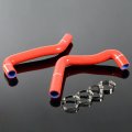 G-plus Silicone Radiator Coolant Hose Kit Clamps Fit Compatible With Pontiac Fiero 2 5 8l L4 V6 1984-1988 Red