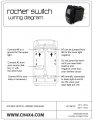 Ch4x4 Rocker Switch V2 Cb Radio Symbol Horizontal White Led