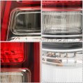 Left Side Tail Light Brake Replacement For Ram 1500 2019-2023 Halogen Red Lens Bezel Rear Lamp