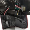 Left Side Tail Light Brake Replacement For Ram 1500 2019-2023 Halogen Red Lens Bezel Rear Lamp