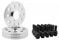 4 Pc 5x130 Mm Hub Centric Wheel Spacers 10 12 Thick 71 5 H B Black R14 Ball Seat Lug Bolts 