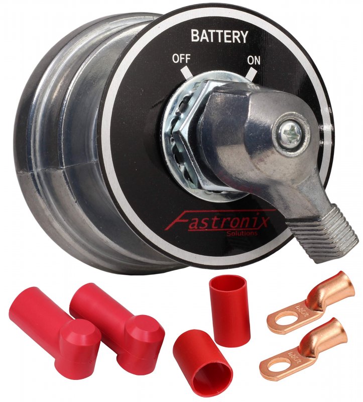 High Current Master Battery Disconnect Switch Kit 180a Continuous 1000a Intermittent 2 Post With Copper Lugs And Rubber