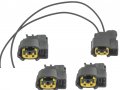 Lot Of 4 Connectors Ignition Coil For Hyundai Elantra Coupe Gt Tucson Kia Forte Koup Forte5 Rondo Soul 