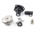 Three T Gas Fuel Tank Cap Seat Lock Keys Ignition Switch Set Compatible With For Yamaha Xv125 1990-2011 Xv250 1988-2011 Virago
