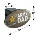 U S Army Dad Oval Tow Trailer Hitch Cover Plug Insert