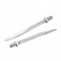 M8x20mm 105mm Length Pipe Clamp Clips Nails Carbon Steel Silver Tone 10pcs 
