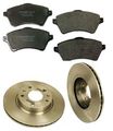 Front Brake Rotors Ceramic Pads 3pc Kit Replacement Part For Land Rover Freelander 2002-2005 
