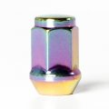 Circuit Performance 12x1 5 Neo-chrome Closed End Bulge Acorn Lug Nuts Cone Seat Forged Steel 20 Pieces