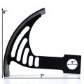 Krator Black Vertical Axle Mounted Motorcycle License Plate Holder Sportbikes Cruisers