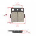 Front Brake Pads For Honda Trx250x 2x4 2009 2020 06435 Ha5 670 671 Set Of 4 Semi Metallic Resin Atv