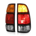 Red Amber Lens Oe-style Tail Light Lamp Assembly For 2000-2006 Toyota Tundra Regular Access Cab Model Driver Passenger Side 