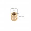 Uxcell Knurled Insert Nuts M4 X 6mm L Od Female Thread Brass Blind Assortment Kit 50 Pcs