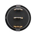 Baomain Rocker Switch Spst On Off 3 Pins Blue Light Round Ac 250v 6a 125v 10a 2 Pack