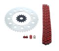 2003 2004 2005 2006 2007 Fits Kawasaki Klx300r Red Chain Sprocket Silver 14 48 110l 