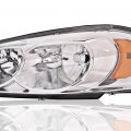 G-plus Headlights Compatible With 2006-2007 Chevy Monte Carlo 2006-2013 Impala 2014-2016 Limited Driver Side Clear Lens Chrome